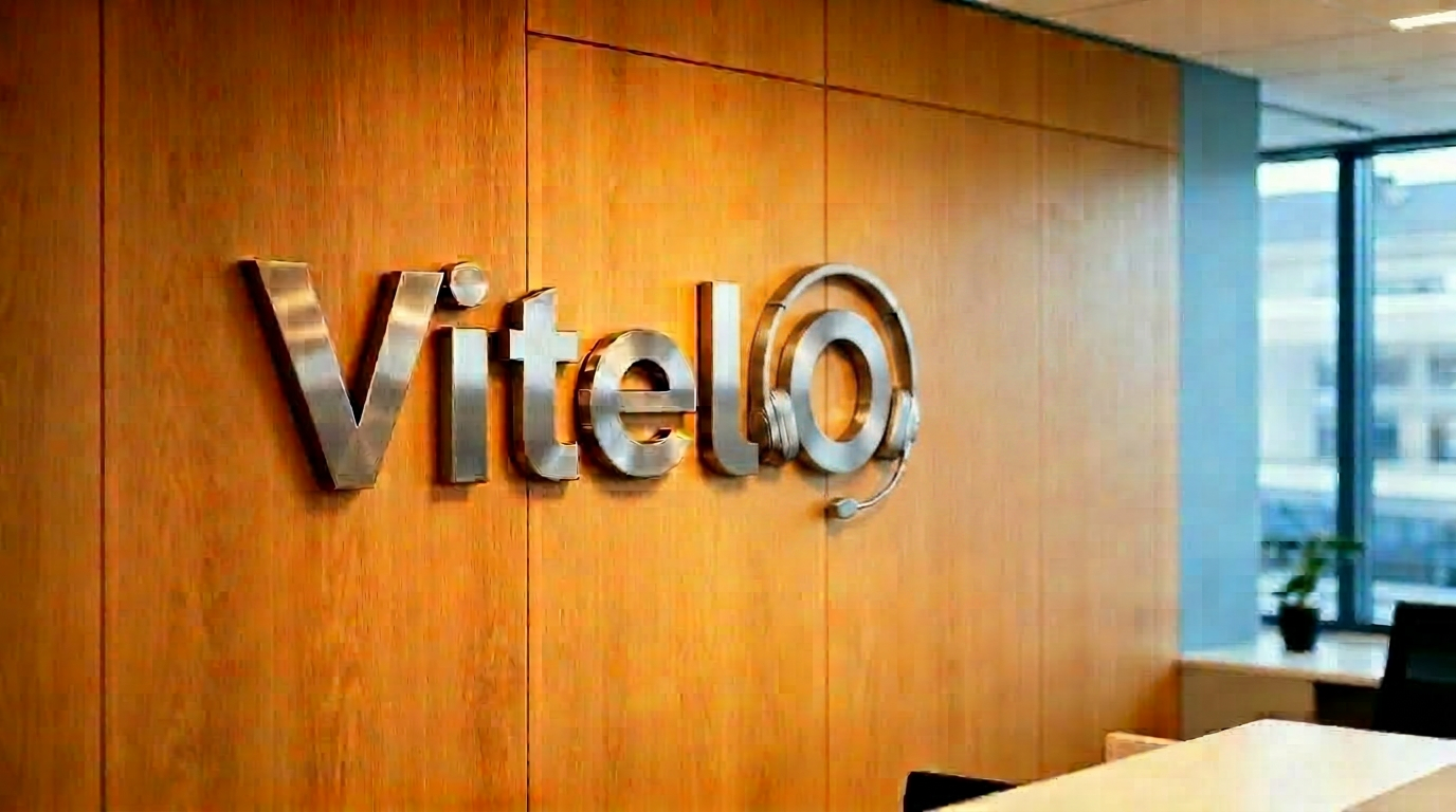 Vitelo-kontoret med selgere ved arbeidsplassene sine