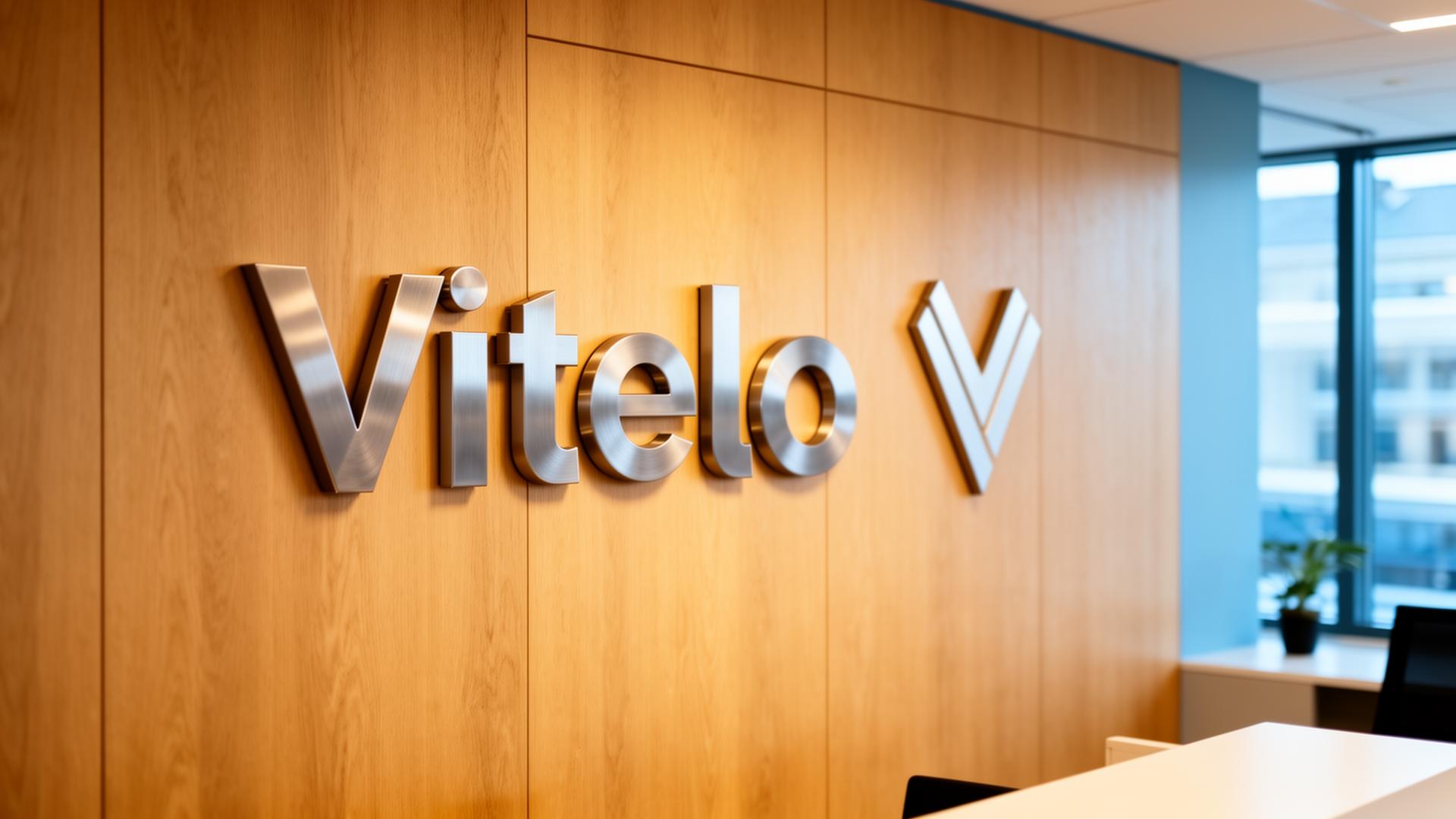 Vitelo-kontoret med selgere ved arbeidsplassene sine